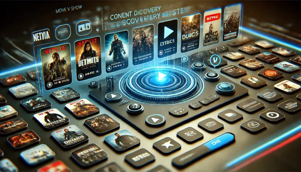 DALL·E-2025-02-04-11.17.12-A-sleek-futuristic-digital-interface-representing-a-streaming-guide-platform.-The-screen-displays-various-movie-and-TV-show-thumbnails-streaming-ser-1-1024x585 New Generation Entertainment- बिना पैसे खर्च किए वेब सीरीज कैसे देखें? फ्री ऐप्स और AI की मदद से पूरी जानकारी